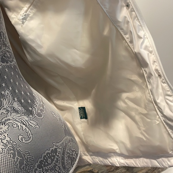 EUC Larry Levine Quilted Waterfowl Feather Filled Puffer Full Zip Coat Sz Large - Picture 5 of 11